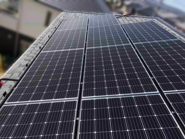 愛知県豊田市のS様邸にて、太陽光発電システムを設置しました≪施工後≫