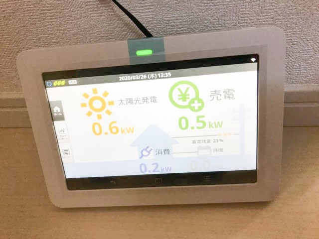 愛知県豊田市のS様邸にて、太陽光発電システムを設置しました≪モニタ≫