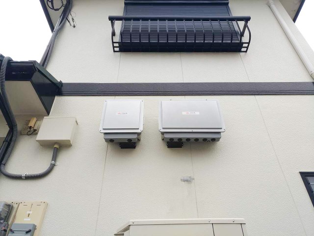 福岡県朝倉郡のN様邸にて、蓄電システムを設置しました≪パワコン≫