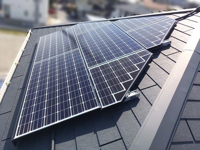 愛知県豊田市のI様邸にて、太陽光発電システムを設置しました≪施工後≫