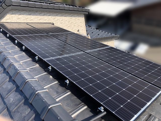 石川県白山市のO様邸にて、太陽光発電システムを設置しました≪施工後≫