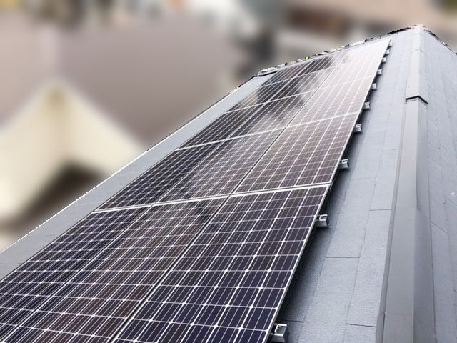 愛知県愛知郡のT様邸にて、太陽光発電システムを設置しました≪施工後≫