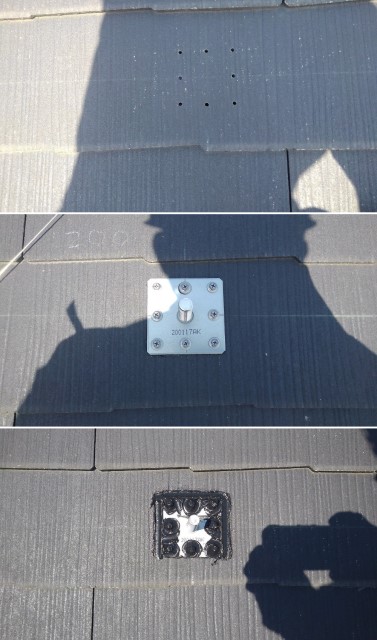 石川県加賀市のY様邸にて、太陽光発電システムを設置しました≪金具≫