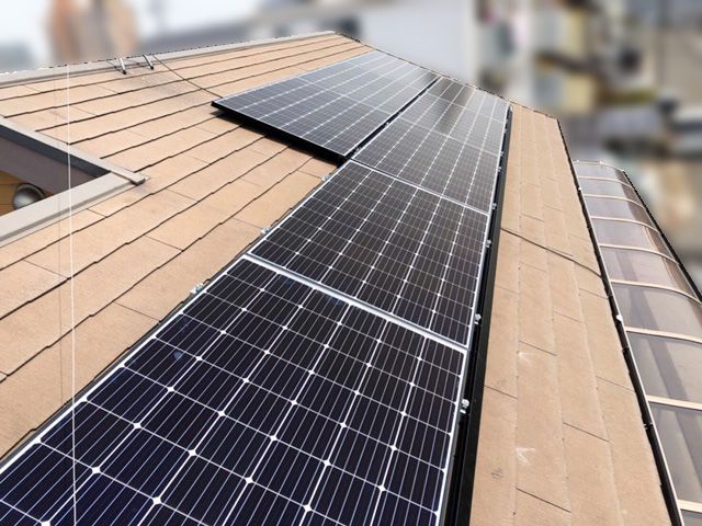愛知県名古屋市のT様邸にて、太陽光発電システムを設置しました≪施工後≫
