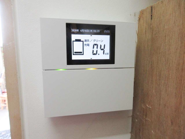 福岡県宗像市のK様邸にて、蓄電システムを設置しました≪リモコン≫