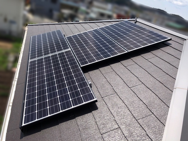 岐阜県瑞浪市のN様邸にて、太陽光発電システムを設置しました≪施工後≫