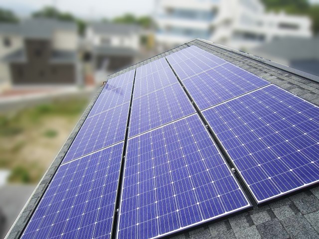 福岡県福津市のS様邸にて、太陽光発電システムを設置しました≪施工後≫