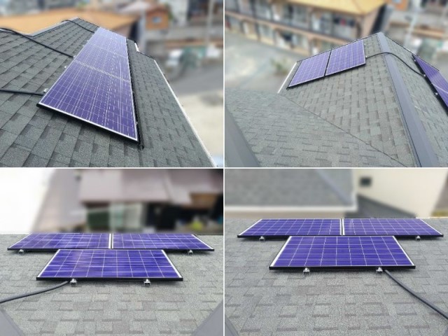 福岡県糸島市のH様邸にて、太陽光発電システムを設置しました≪施工後≫