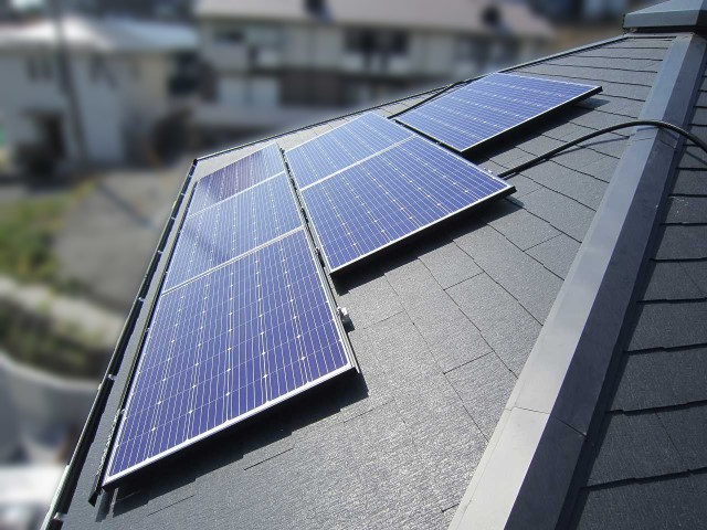 福岡県北九州市のH様邸にて、太陽光発電システムを設置しました≪施工後≫