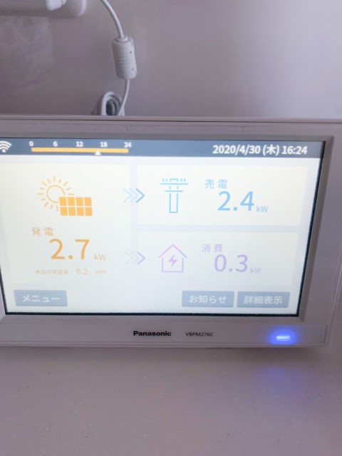岐阜県大垣市のF様邸にて、太陽光発電システムを設置しました≪モニタ≫