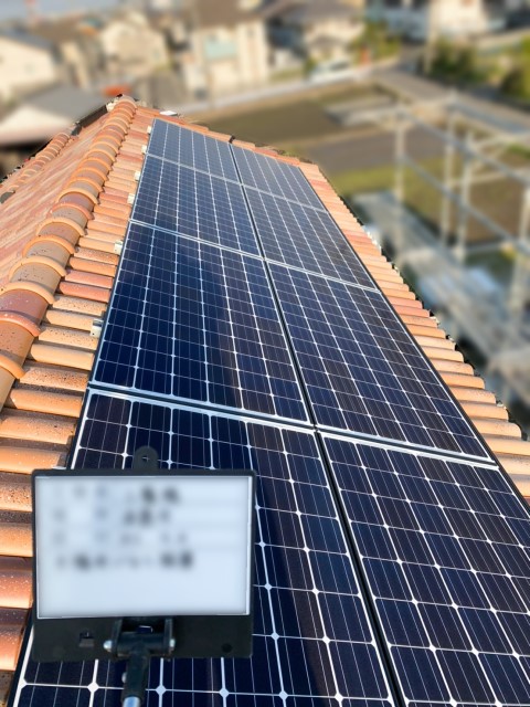 愛知県福津市のK様邸にて、太陽光発電システムを設置しました≪施工後≫