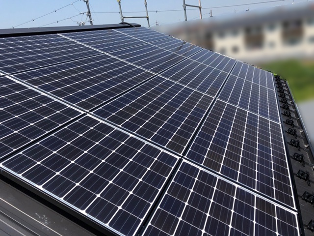 岐阜県大垣市のF様邸にて、太陽光発電システムを設置しました≪施工後≫
