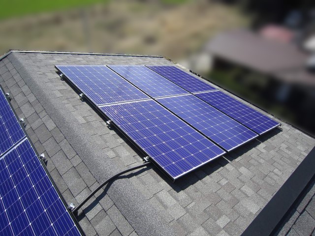 佐賀県のG様邸にて、太陽光発電システムの設置をしました≪施工後≫