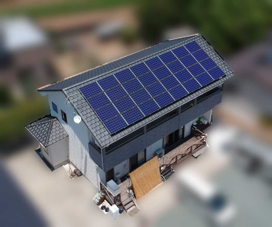 福岡県遠賀郡のS様邸にて、太陽光発電システムを設置させていただきました！