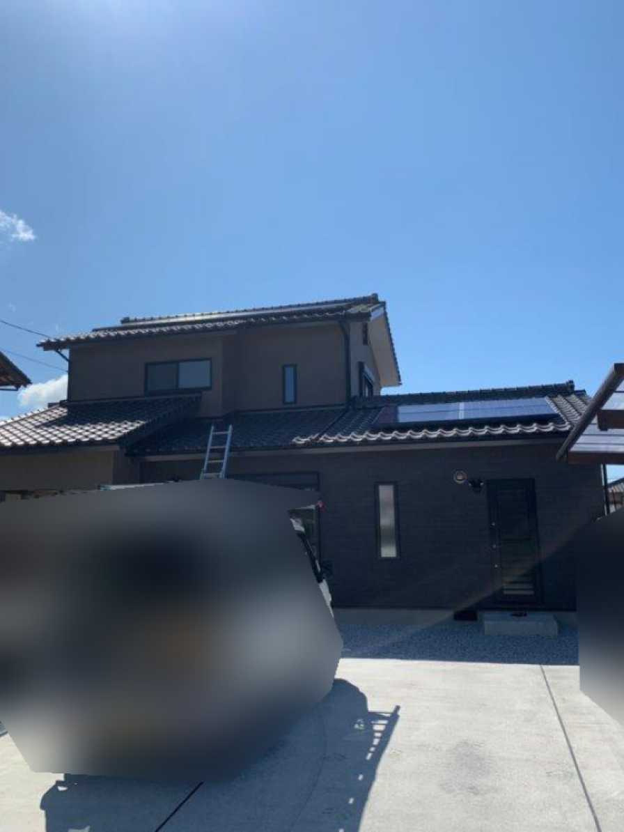 福岡県遠賀郡のN様邸にて、太陽光発電システムを設置しました！