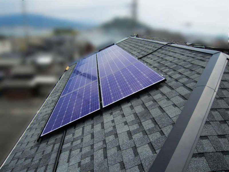 福岡県のK様邸にて、太陽光発電システムを設置しました！