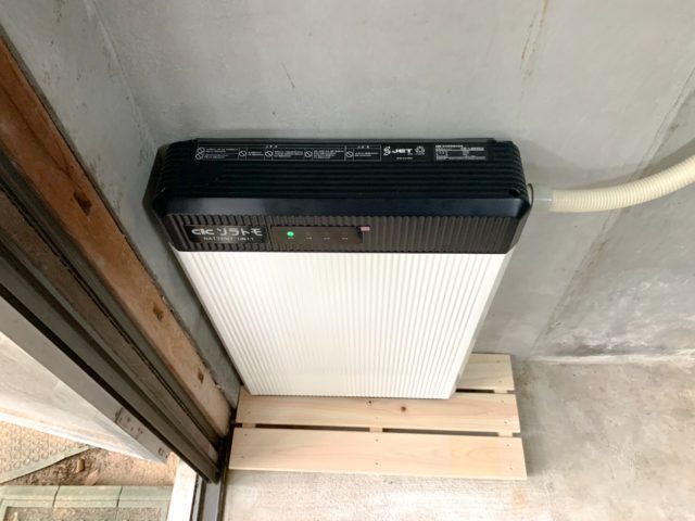 岡山県のF様邸にて、蓄電システムを設置しました！