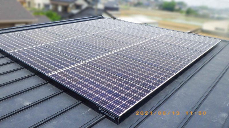 福岡県のM様邸にて、太陽光発電システムを設置しました！