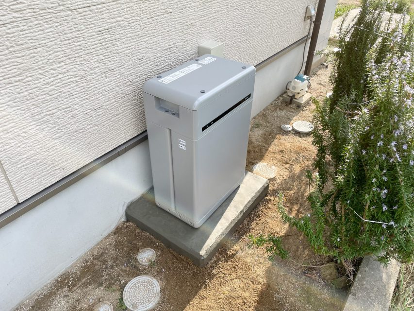 島根県のT様邸にて、蓄電システムを設置しました。